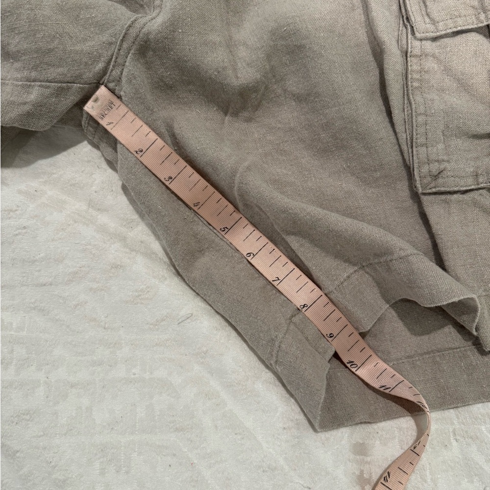Hiho Men's Tan Cargo Shorts linen lightweight - Picture 6 of 6
